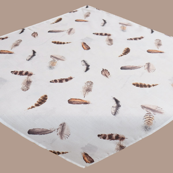 Brambly Cottage Tischdecke Druckmotiv Federn | Wayfair.de